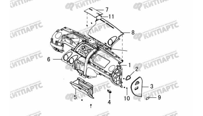 Панель приборов (новый салон) Great Wall Hover H3